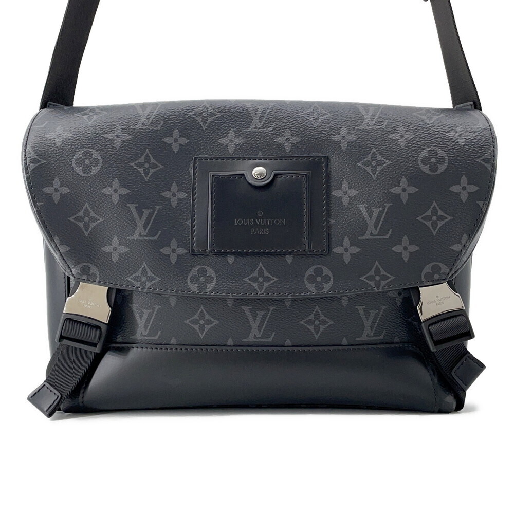Louis Vuitton Shoulder Bag Monogram Eclipse Black Messenger Voyage Black